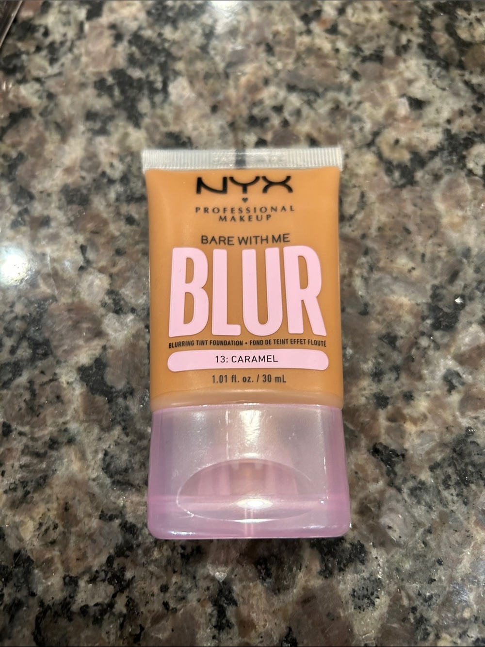 NYX Bare With Me Blur Foundation - Caramel with Pink Accent